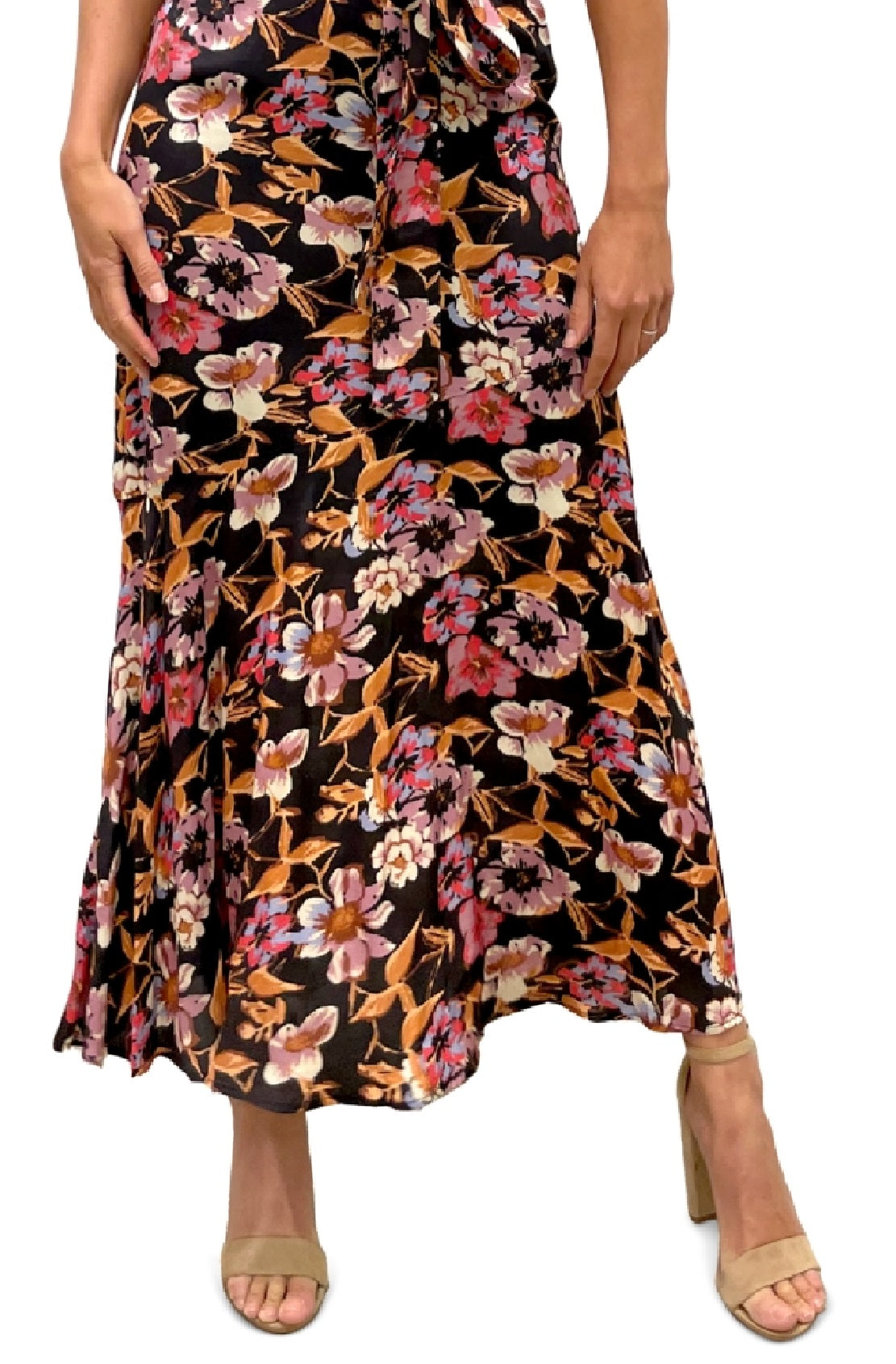 Vestido longo floral feminino Sam Edelman vermelho tamanho 0