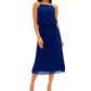 Vestido midi plissado feminino Sam Edelman, rosa, tamanho 6