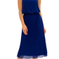 Vestido midi plissado feminino Sam Edelman, rosa, tamanho 6