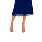 Vestido midi plissado feminino Sam Edelman, rosa, tamanho 6