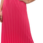 Vestido midi plissado feminino Sam Edelman, rosa, tamanho 6