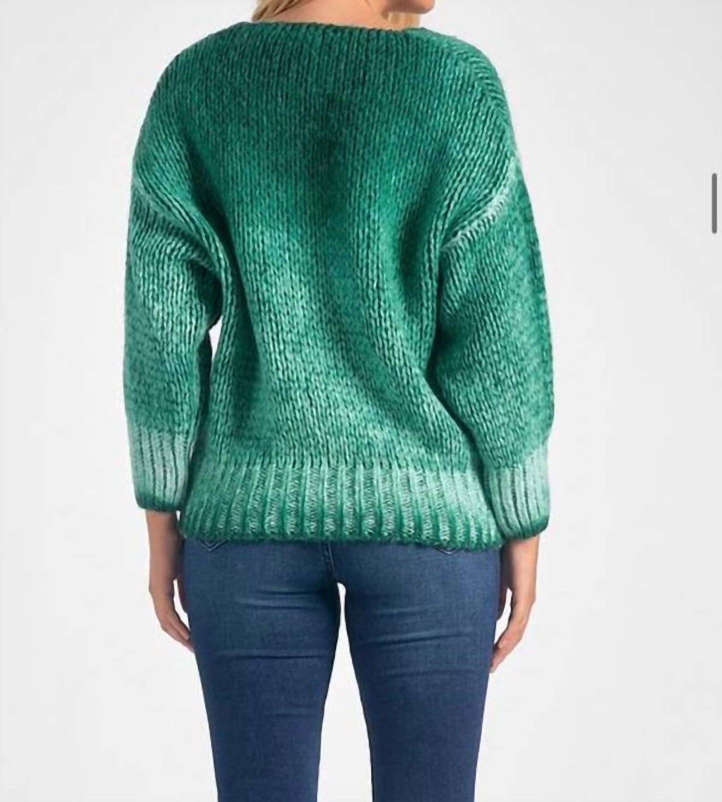 Elan - V Neck Chunky Sweater