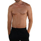 Shorts de pijama masculinos relaxados e confortáveis, tamanho extragrande, preto, para membros