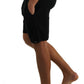 Shorts de pijama masculinos relaxados e confortáveis, tamanho extragrande, preto, para membros