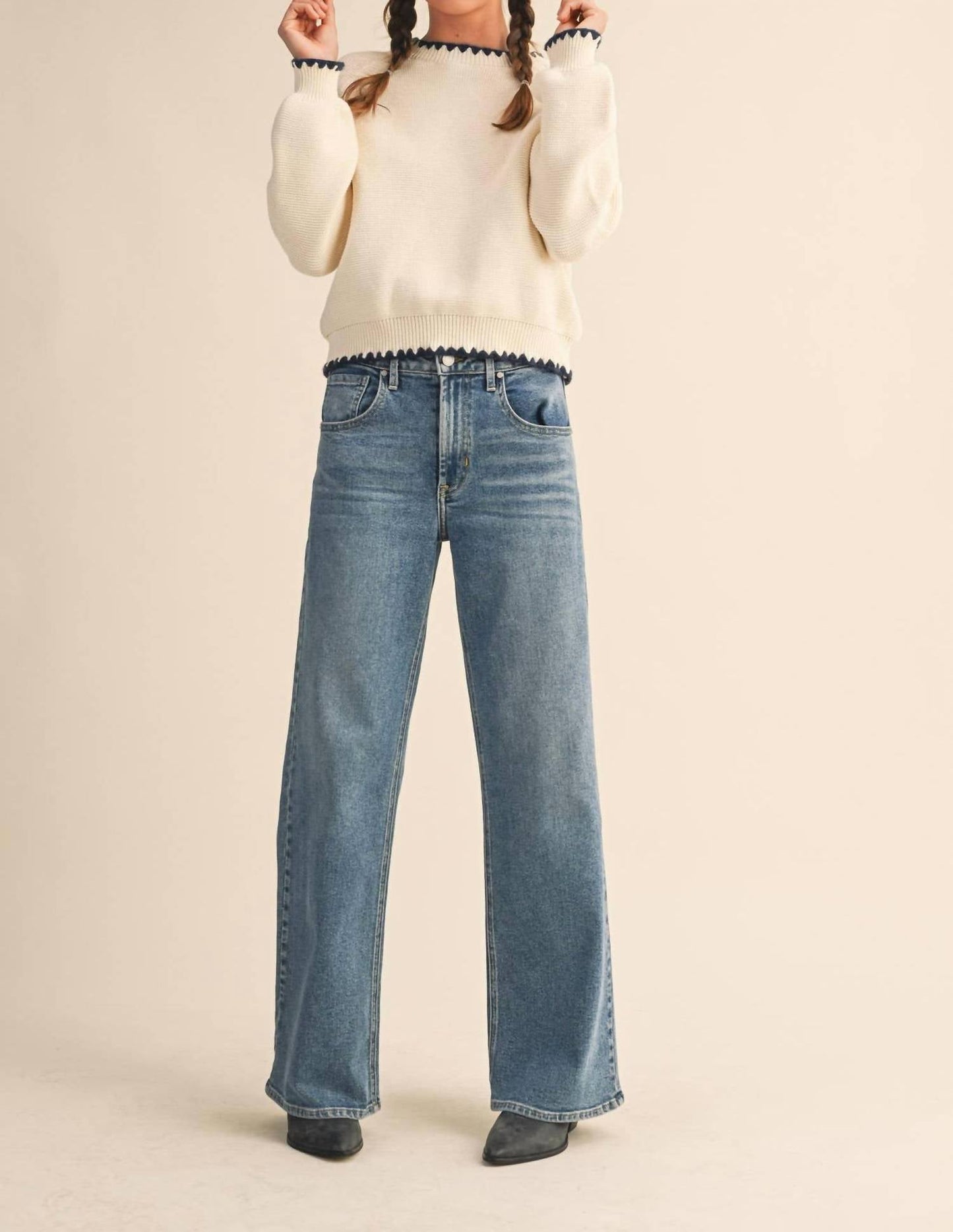 &Merci - Blanket Stitch Sweater