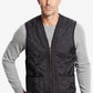 Colete Barbour Masculino Relaxed Fit com Zíper e Forro Preto Tamanho Grande