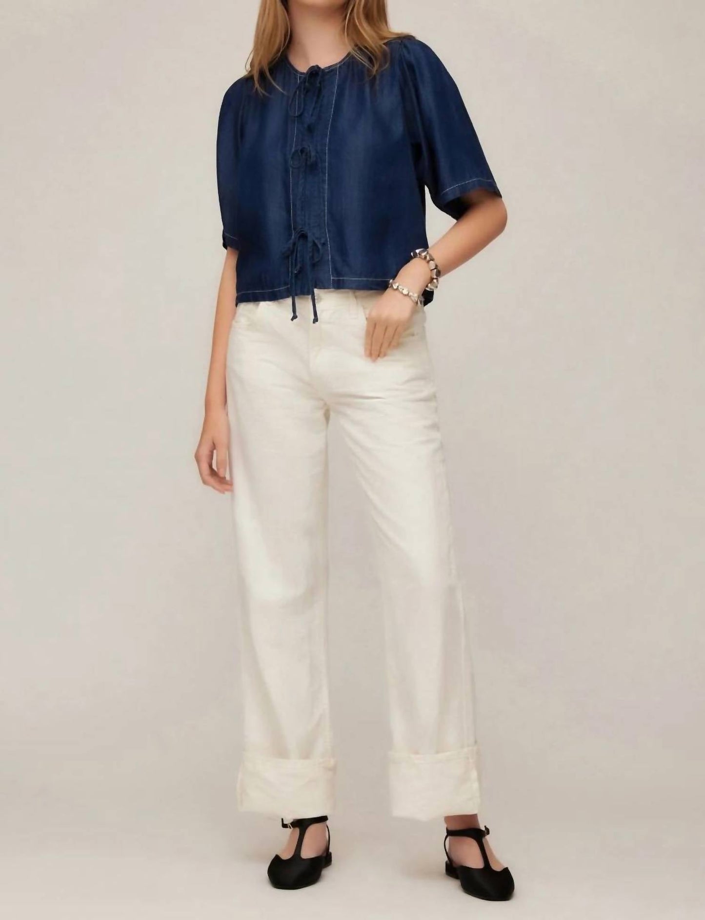 Fifteen Twenty - Nadine Bow Detail Top