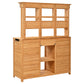 TOPMAX 65.7'' Tall Garden Potting Bench Table with Hutch