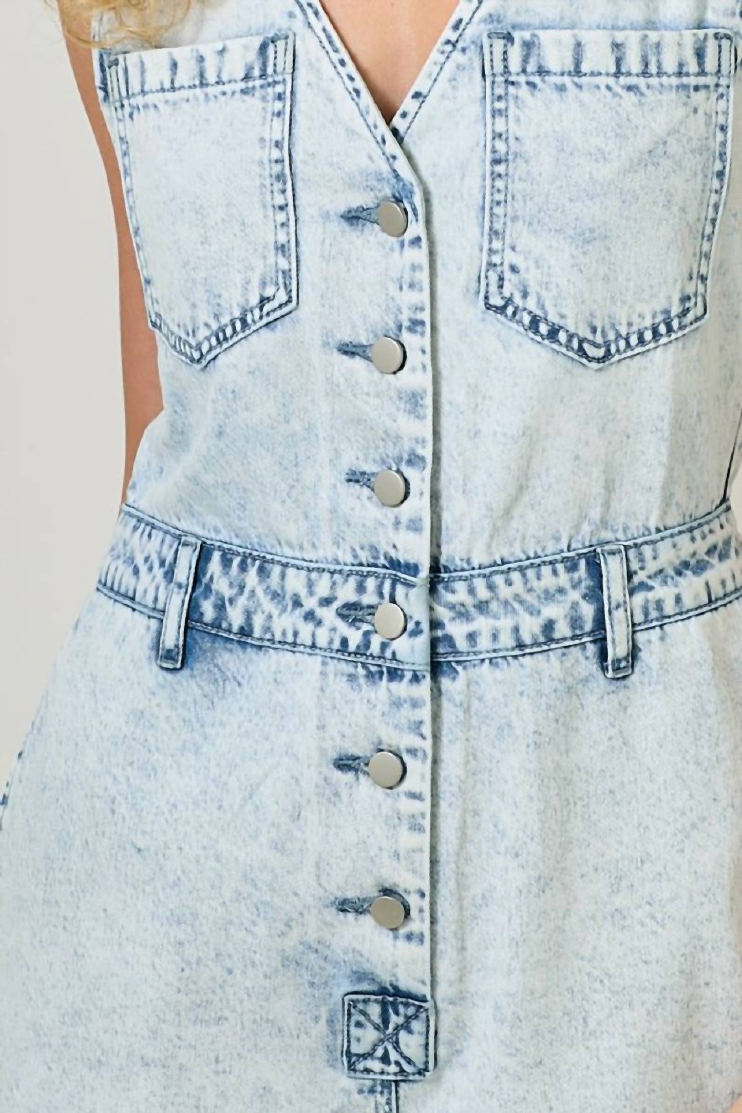 Mystree - Dawn Denim Romper