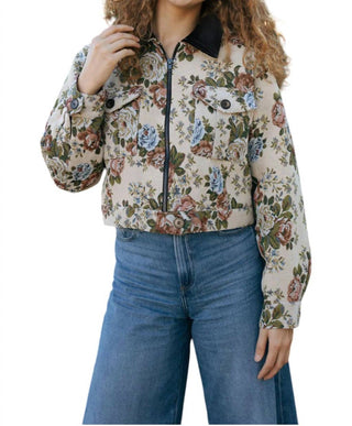 Mable - Jaqueta Floral Tapeçaria
