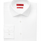 Camisa social masculina Hugo Boss Slim Fit lisa, branca, tamanho 15,5 x 32 x 33