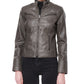 Jaqueta de couro sintético Maralyn &amp; Me Junior, cinza, tamanho X-S