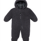 S Rothschild &amp; Co. Carrinho de bebê infantil com capuz e pés de sherpa sintético cinza tamanho 9MOS