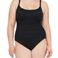 Maiô feminino La Blanca Island, preto, tamanho 18W