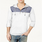 Moletom com capuz masculino INC International Concepts com zíper de um quarto, branco, tamanho M