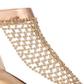 Sandálias femininas Thalia Sodi Tibby Mesh com detalhes em cunha, amarelas, tamanho 9W