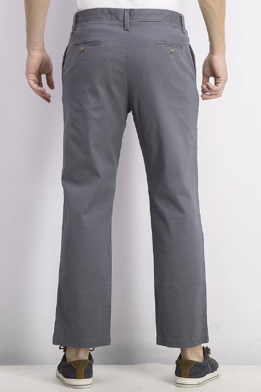 Calça Chino Masculina Club Room Stretch Cinza Tamanho 32X30