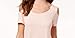 JM Collection Women's Orange Cold-Shoulder T-Shirt Size Large
