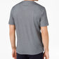 Camiseta masculina Tasso Elba, gola V, manga curta, cinza, tamanho médio