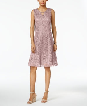 Vestido feminino de renda A-Line da coleção JM, tamanho pequeno, tamanho extragrande