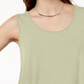 JM Collection Regata feminina com decote redondo, bege, tamanho grande