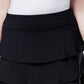 ID Ideology Saia-calça feminina com babados, preta, tamanho 3X