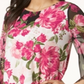 Blusa feminina Alfani com acabamento em renda e bainha bolha, rosa, tamanho extragrande