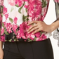 Blusa feminina Alfani com acabamento em renda e bainha bolha, rosa, tamanho extragrande