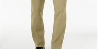 Calça elástica masculina Alfani marrom tamanho 34x32