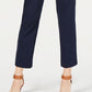 Calça feminina cropped com perna reta estilo &amp; co, azul, tamanho pequeno