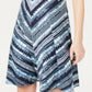 Vestido feminino estilo &amp; co com costas cruzadas, azul, tamanho grande