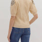 Entro - Short Sleeve Floral Sweater