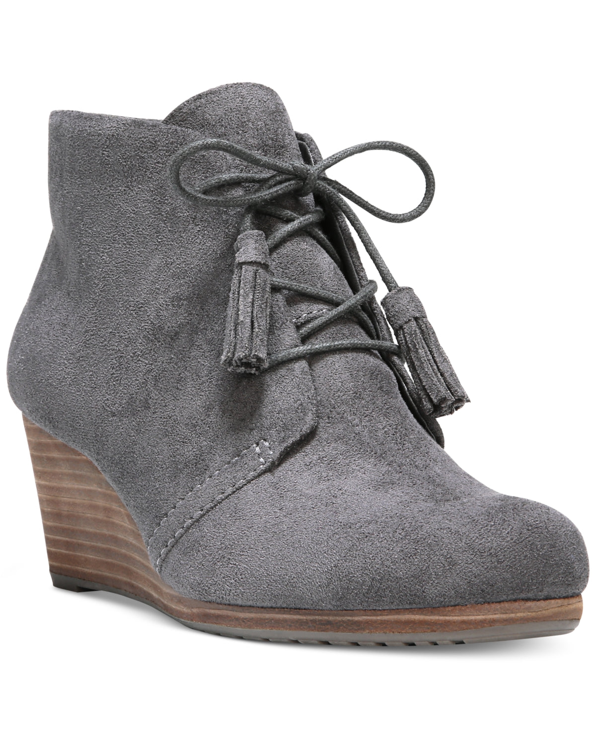 Botas femininas Dakota Wedge Dr. Scholl's, cinza, tamanho 9,5 m