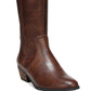 Botas femininas Dr. Scholl's Brilliance Wide Calf Tall, vermelhas, tamanho 7,5 M
