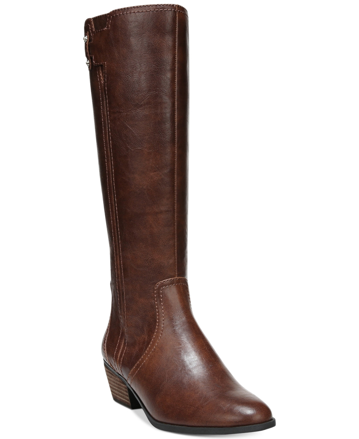 Botas femininas Dr. Scholl's Brilliance Wide Calf Tall, vermelhas, tamanho 7,5 M