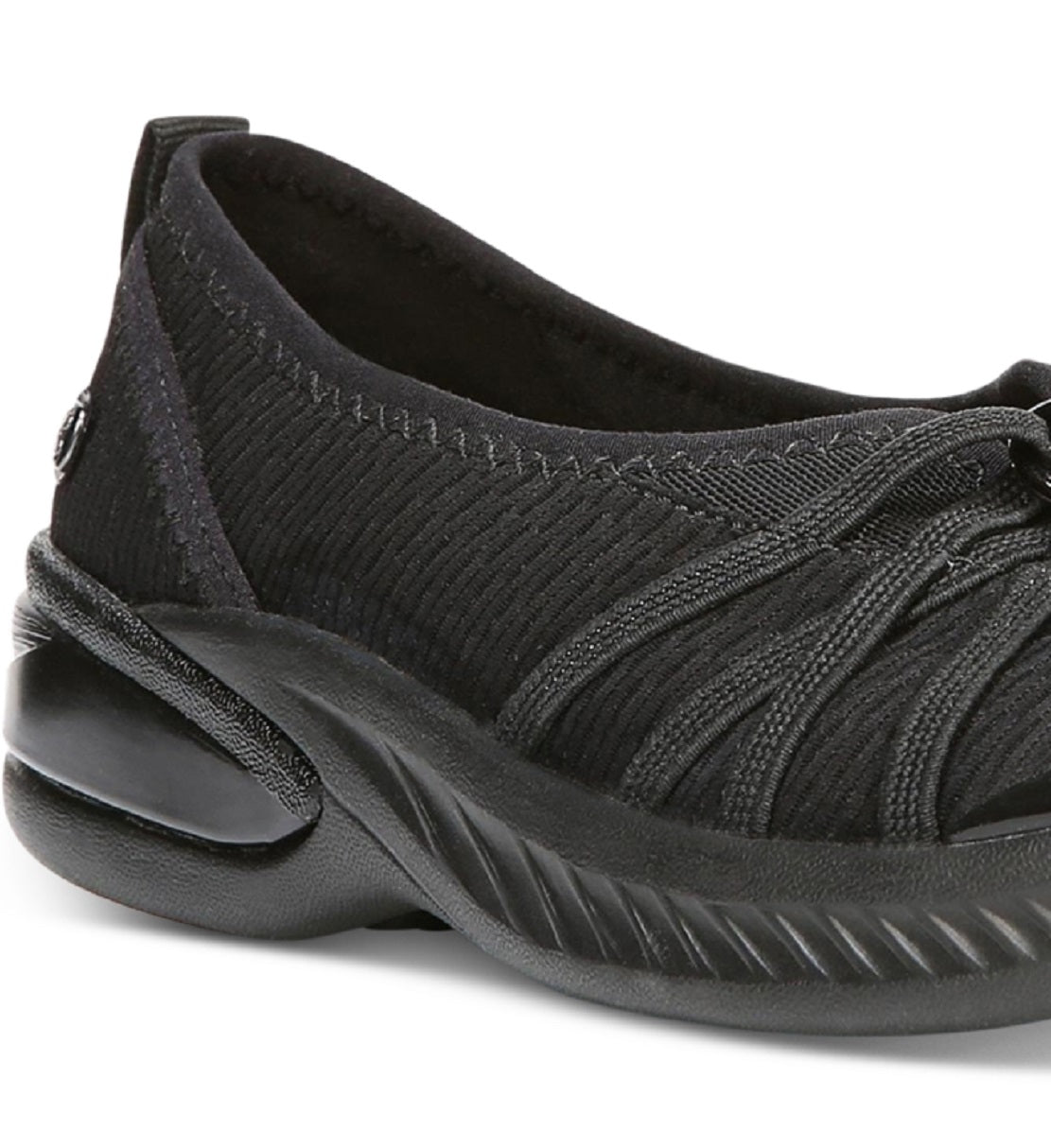 Bzees Niche Slip On Flat Feminino Preto Tamanho 6,5