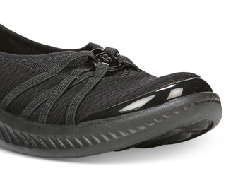 Bzees Niche Slip On Flat Feminino Preto Tamanho 6,5