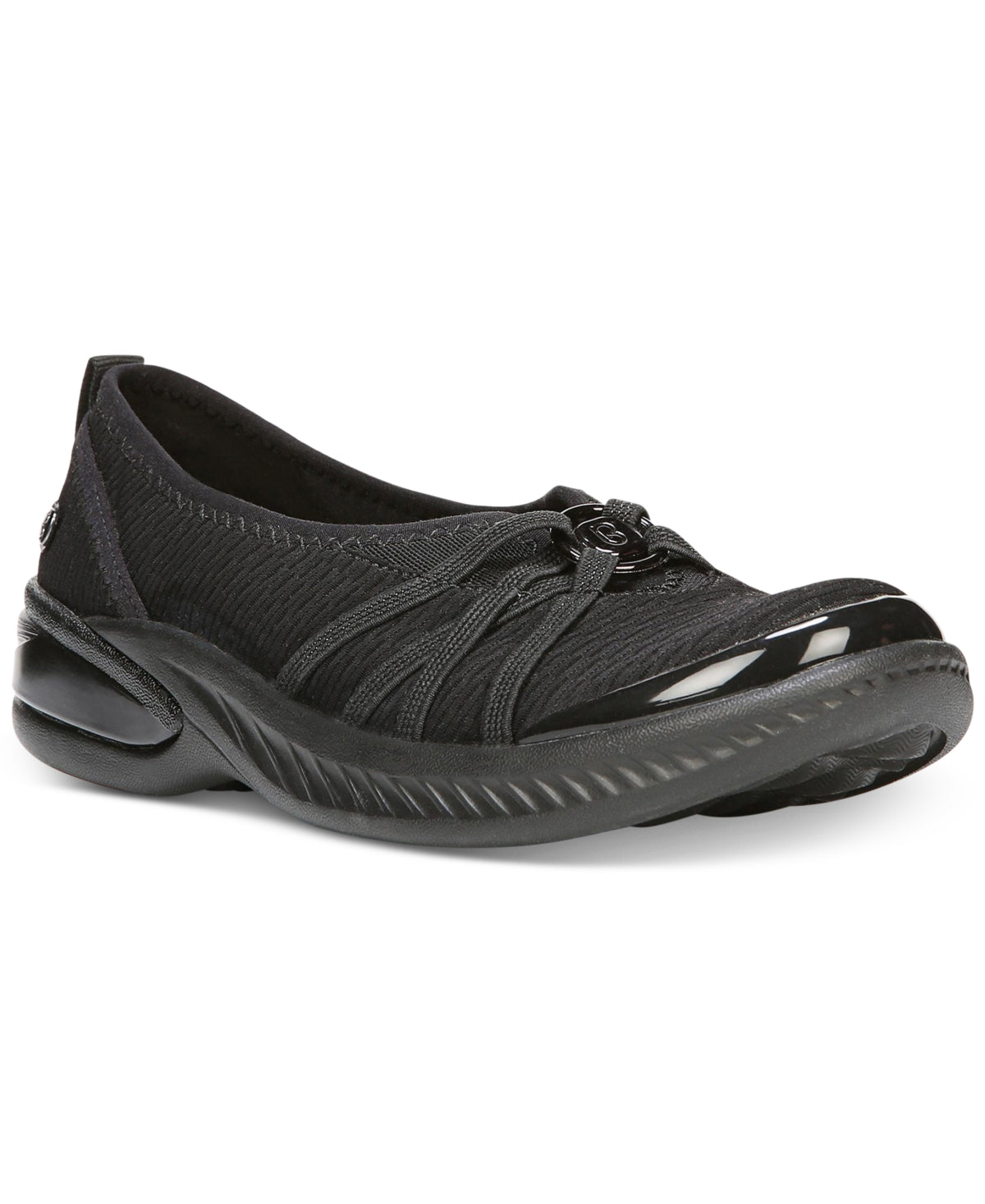 Bzees Niche Slip On Flat Feminino Preto Tamanho 6,5