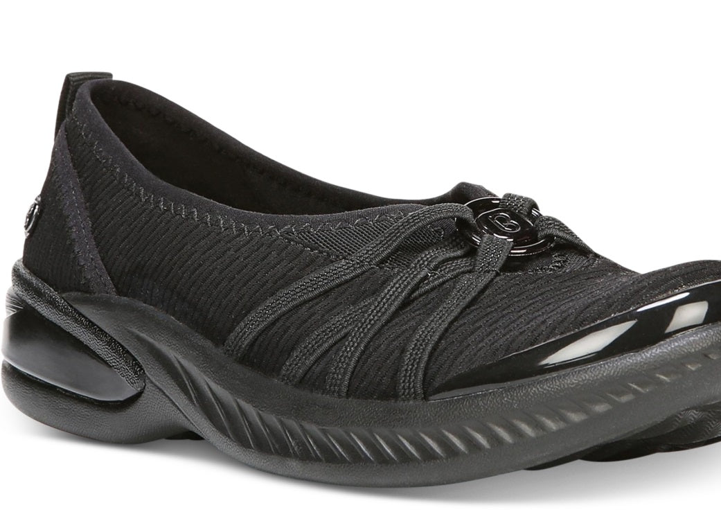 Bzees Niche Slip On Flat Feminino Preto Tamanho 9,5
