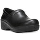 Tamancos de trabalho antiderrapantes Dr. Scholl's Dynamo femininos, pretos, tamanho 8,5 L