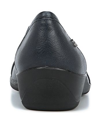 Sapatilhas LifeStride Loyal Ballerina Femininas Pretas Tamanho 9,5N