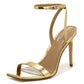 Sandália feminina Sam Edelman Orchid com tira no tornozelo, amarela, tamanho 7 M