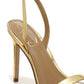 Sandália feminina Sam Edelman Orchid com tira no tornozelo, amarela, tamanho 7,5