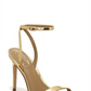 Sandália feminina Sam Edelman Orchid com tira no tornozelo, amarela, tamanho 7,5