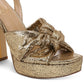Sam Edelman Sandália feminina Kristen com tira no tornozelo e plataforma, amarela, tamanho 8,5 M