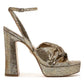 Sam Edelman Sandália feminina Kristen com tira no tornozelo e plataforma, amarela, tamanho 9 M