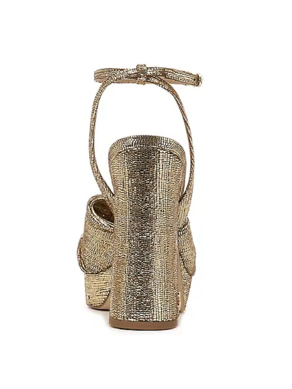 Sam Edelman Sandália feminina Kristen com tira no tornozelo e plataforma, amarela, tamanho 9 M