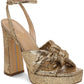 Sam Edelman Sandália feminina Kristen com tira no tornozelo e plataforma, amarela, tamanho 9 M
