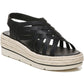 Alpargatas plataforma femininas Dr. Scholl's Off Site com tiras, pretas, tamanho 7 M