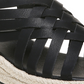 Alpargatas plataforma femininas Dr. Scholl's Off Site com tiras, pretas, tamanho 7 M